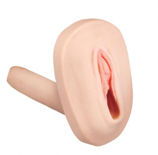 Мастурбатор-вагина с вибрацией и выносным пультом управления REALSTUFF SMOOTH   BALD - Dream Toys - в Черкесске купить с доставкой