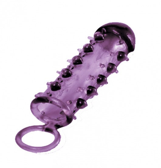 Закрытая фиолетовая насадка с пупырышками SAMURAI PENIS SLEEVE PURPLE - 14,5 см. - NMC - в Черкесске купить с доставкой