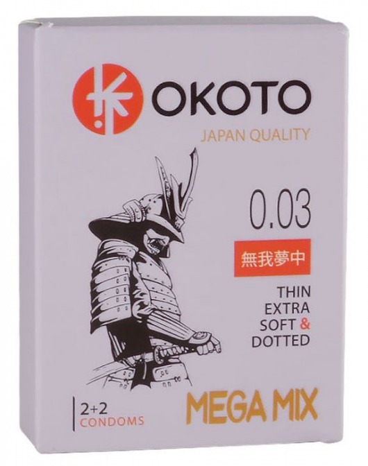Набор из 4 презервативов OKOTO MegaMIX - Sitabella - купить с доставкой в Черкесске