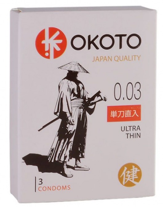 Ультратонкие презервативы OKOTO Ultra Thin - 3 шт. - Sitabella - купить с доставкой в Черкесске