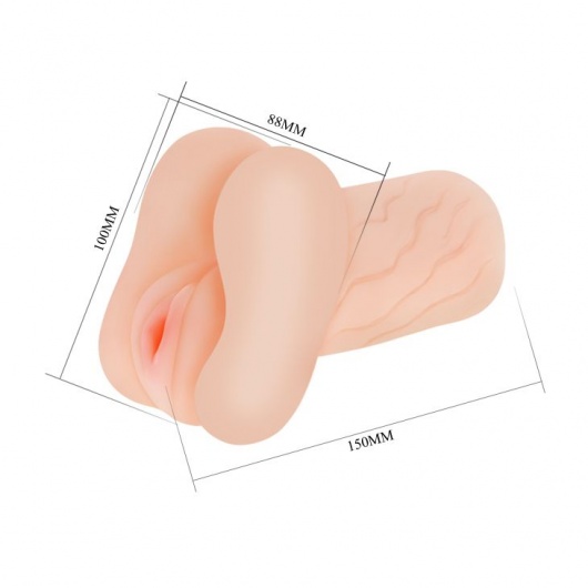 Мастурбатор без вибрации - вагина и анус - Baile - в Черкесске купить с доставкой