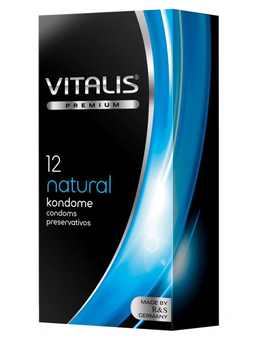 Классические презервативы VITALIS PREMIUM natural - 12 шт. - Vitalis - купить с доставкой в Черкесске