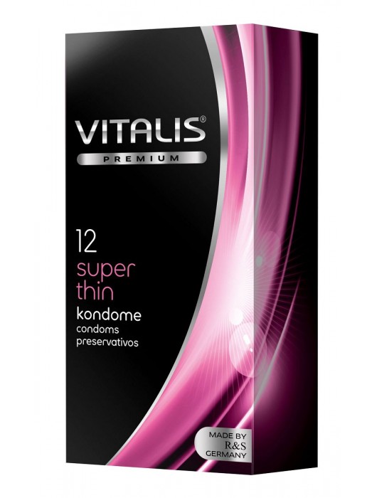 Ультратонкие презервативы VITALIS PREMIUM super thin - 12 шт. - Vitalis - купить с доставкой в Черкесске