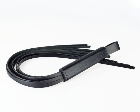 Черная кожаная плеть  Клео  - 60 см. - Sitabella - купить с доставкой в Черкесске