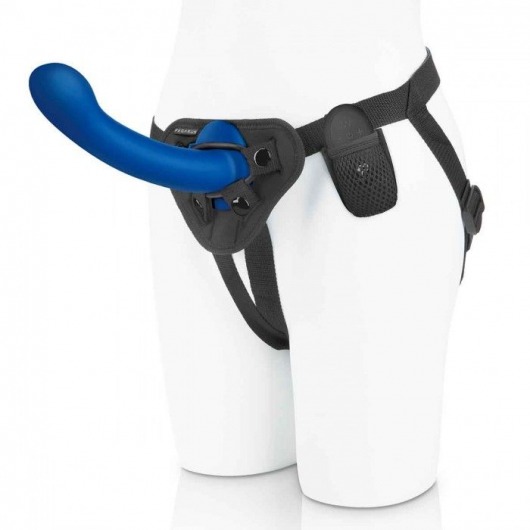 Синяя насадка Remote Control P-Spot G-Spot с черными трусиками - 20 см. - Pegasus - купить с доставкой в Черкесске