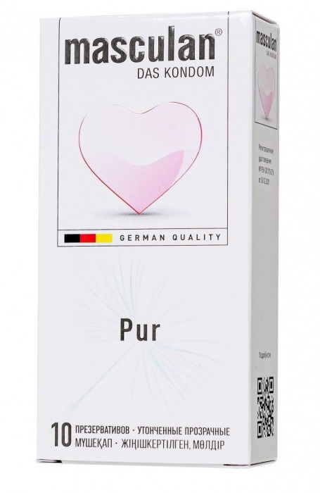 Супертонкие презервативы Masculan Pur - 10 шт. - Masculan - купить с доставкой в Черкесске