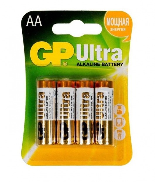 Батарейки алкалиновые GP Ultra Alkaline AA/LR6 - 4 шт. - Элементы питания - купить с доставкой в Черкесске