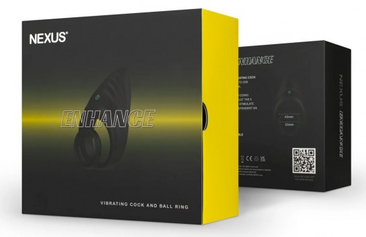 Черное эрекционное виброкольцо Nexus Enhance - Nexus Range - в Черкесске купить с доставкой