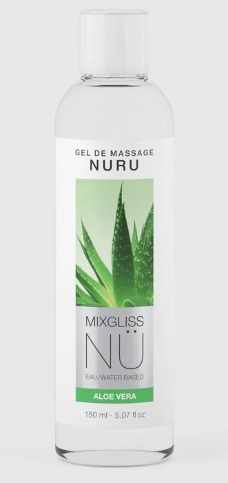 Массажный гель на водной основе Mixgliss NU Aloe Vera - 150 мл. - Mixgliss - купить с доставкой в Черкесске