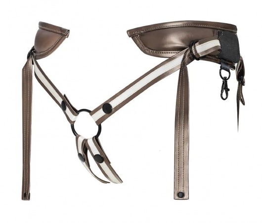 Бронзовый пояс для насадок Desirous Harness - Strap-on-me - купить с доставкой в Черкесске