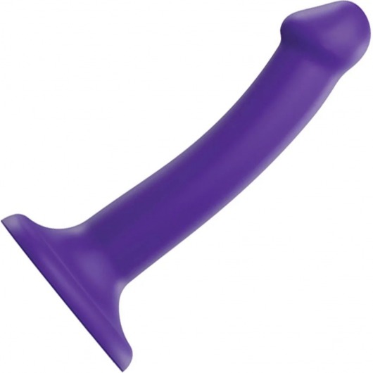 Фиолетовый фаллоимитатор-насадка Strap-On-Me Dildo Dual Density size S - 17 см. - Strap-on-me - купить с доставкой в Черкесске