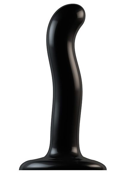Черный фаллоимитатор-насадка Strap-On-Me P G spot Dildo size S - 16,4 см. - Strap-on-me - купить с доставкой в Черкесске