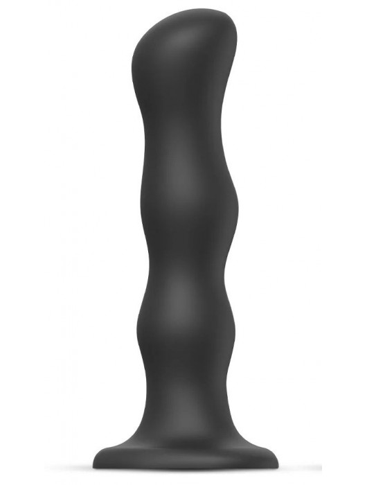 Черная насадка Strap-On-Me Dildo Geisha Balls size XL - Strap-on-me - купить с доставкой в Черкесске