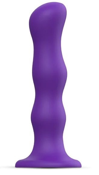Фиолетовая насадка Strap-On-Me Dildo Geisha Balls size XL - Strap-on-me - купить с доставкой в Черкесске
