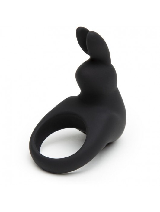 Черное эрекционное виброкольцо Happy Rabbit Rechargeable Rabbit Cock Ring - Happy Rabbit - в Черкесске купить с доставкой