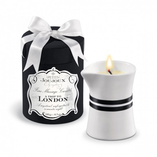 Массажное масло в виде большой свечи Petits Joujoux London с ароматом ревеня, амбры и чёрной смородины - MyStim - купить с доставкой в Черкесске