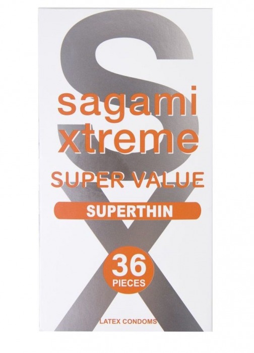 Ультратонкие презервативы Sagami Xtreme Superthin - 36 шт. - Sagami - купить с доставкой в Черкесске