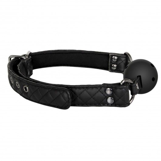 Черный кляп-шарик BALL GAG DIAMOND - Dream Toys - купить с доставкой в Черкесске