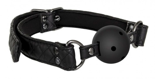 Черный кляп-шарик BALL GAG DIAMOND - Dream Toys - купить с доставкой в Черкесске