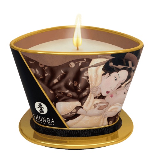 Массажная свеча Intoxicatin Chocolate с ароматом шоколада - 170 мл. - Shunga - купить с доставкой в Черкесске
