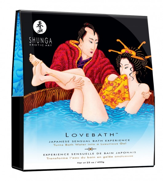 Соль для ванны Lovebath Ocean temptation, превращающая воду в гель - 650 гр. - Shunga - купить с доставкой в Черкесске