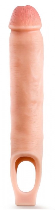 Телесная насадка-удлинитель 11.5 Inch Silicone Cock Sheath Penis Extender - 29,2 см. - Blush Novelties - в Черкесске купить с доставкой