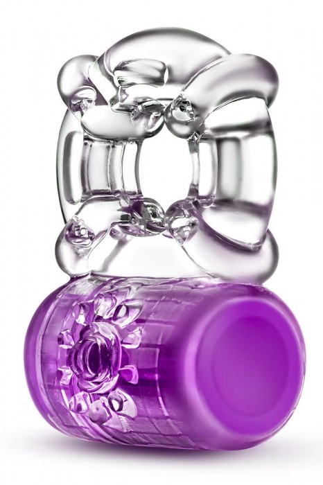 Фиолетовое эрекционное виброкольцо Pleaser Rechargeable C-Ring - Blush Novelties - в Черкесске купить с доставкой