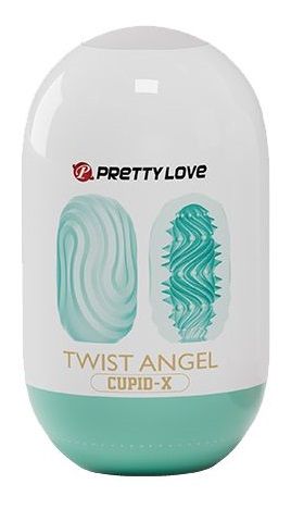 Бирюзовый мастурбатор-яйцо Twist Angel - Baile - в Черкесске купить с доставкой