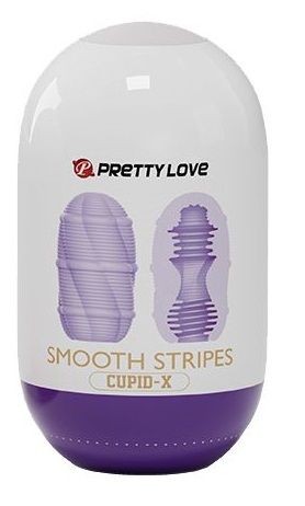 Сиреневый мастурбатор-яйцо Smooth Stripes - Baile - в Черкесске купить с доставкой