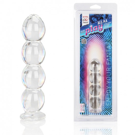 Анальная елочка из стекла Real Play - 15 см. - Erotic Fantasy