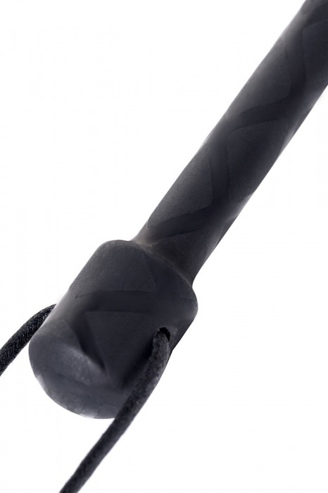 Чёрный стек с совой на кожаном наконечнике - 24 см. - ToyFa - купить с доставкой в Черкесске