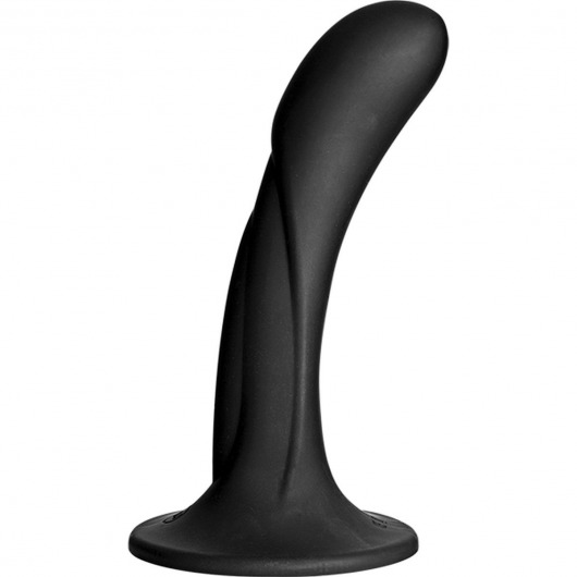 Черная изогнутая насадка Vac-U-Lock G-Spot - 16,5 см. - Doc Johnson - купить с доставкой в Черкесске
