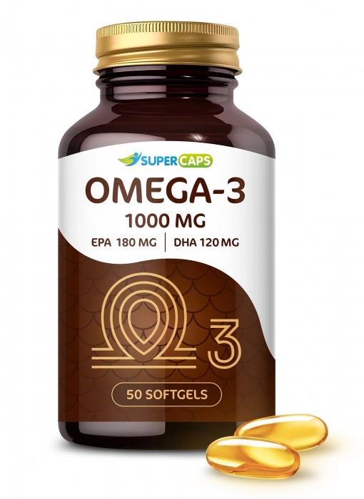 Пищевая добавка SuperCaps OMEGA-3 - 50 капсул (1000 мг) - SuperCaps - купить с доставкой в Черкесске
