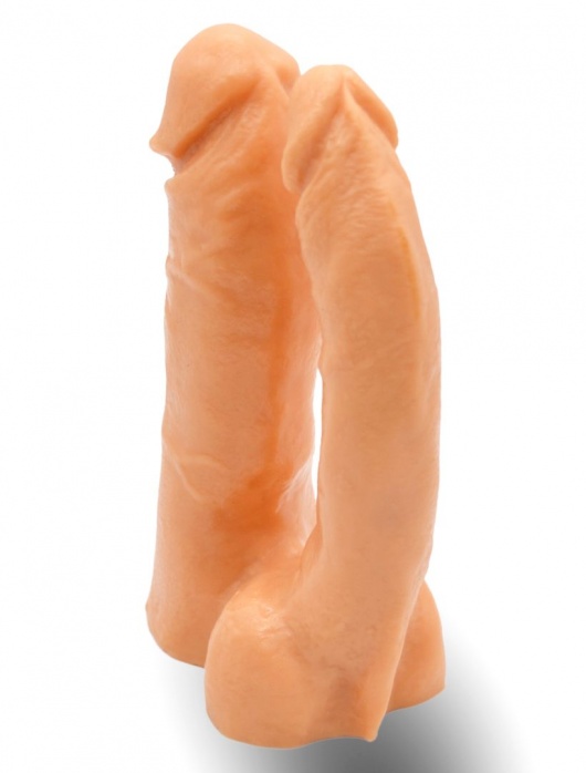 Двойной фаллоимитатор на трусиках с плугом - 15 см. - LOVETOY (А-Полимер) - купить с доставкой в Черкесске