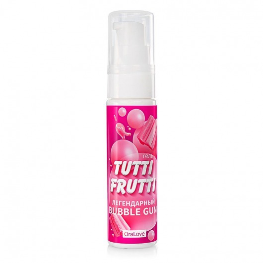 Интимный гель на водной основе Tutti-Frutti Bubble Gum - 30 гр. - Биоритм - купить с доставкой в Черкесске
