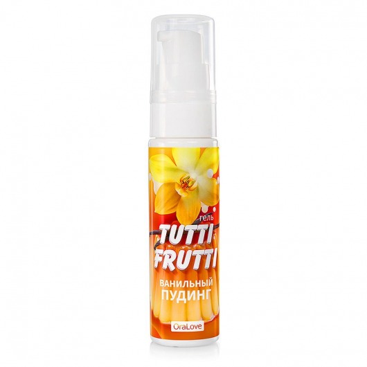 Интимный гель на водной основе Tutti-Frutti  Ванильный пудинг  - 30 гр. - Биоритм - купить с доставкой в Черкесске