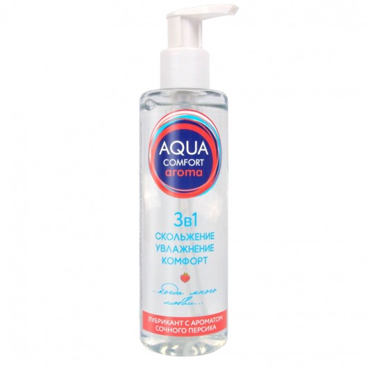 Гель-лубрикант на водной основе Aqua Comfort Aroma с ароматом персика - 195 гр. - Биоритм - купить с доставкой в Черкесске