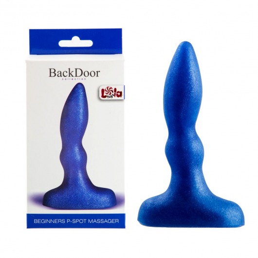 Синий анальный стимулятор Beginners p-spot massager - 11 см. - Lola Games - в Черкесске купить с доставкой