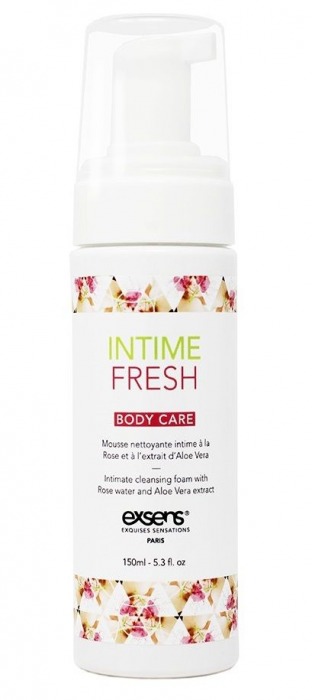 Органическая интимная очищающая пенка Intime Fresh - 150 мл. - Exsens - купить с доставкой в Черкесске