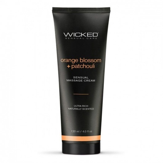 Массажный легкий крем WICKED Orange Blossom plus Patchouli - 120 мл. - Wicked - купить с доставкой в Черкесске