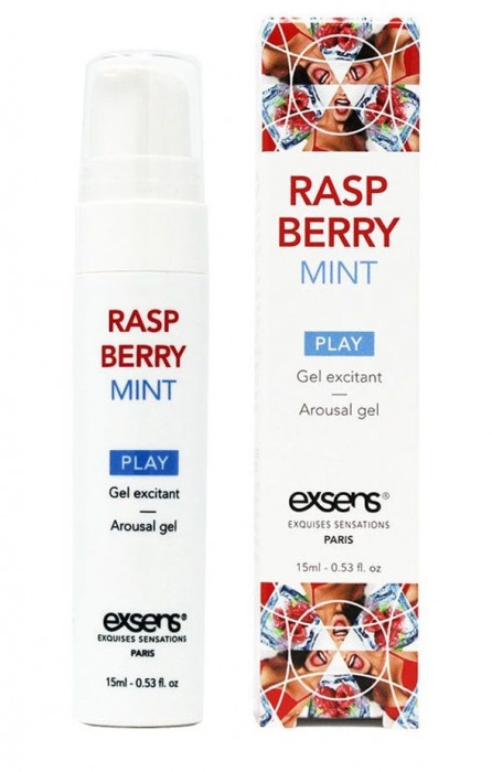 Возбуждающий гель Raspberry Mint с ароматом малины и мяты - 15 мл. - Exsens - купить с доставкой в Черкесске