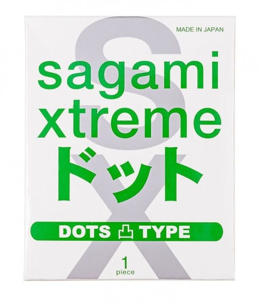 Презерватив Sagami Xtreme Type-E с точками - 1 шт. - Sagami - купить с доставкой в Черкесске