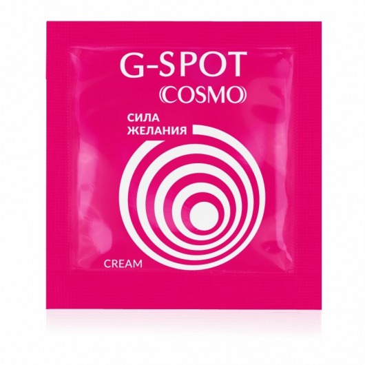 Стимулирующий интимный крем для женщин Cosmo G-spot - 2 гр. - Биоритм - купить с доставкой в Черкесске