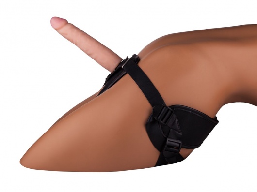 Женский страпон с реалистичной насадкой - 17 см. - LOVETOY (А-Полимер) - купить с доставкой в Черкесске