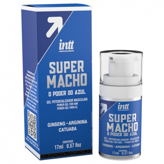 Мужской стимулирующий гель Super Macho - 17 мл. - INTT - купить с доставкой в Черкесске