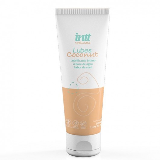 Лубрикант на водной основе Lubes Coconut с ароматом кокоса - 50 гр. - INTT - купить с доставкой в Черкесске