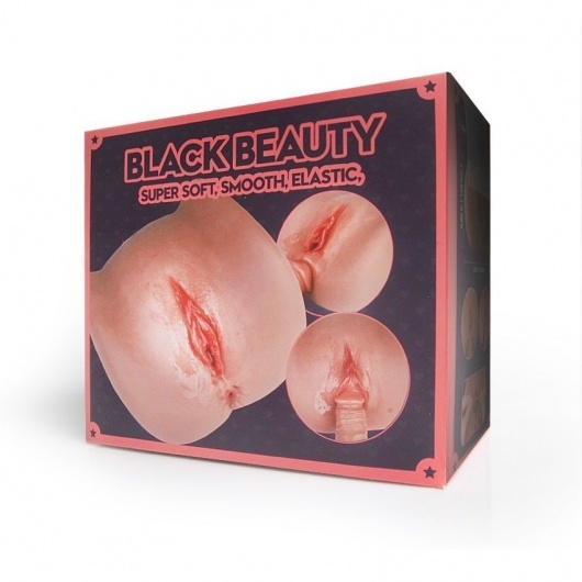 Мастурбатор Black Beauty - вагина и анус - S-HANDE - в Черкесске купить с доставкой