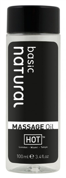 Массажное масло для тела Natural Basic - 100 мл. - HOT - купить с доставкой в Черкесске