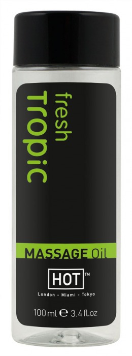 Массажное масло для тела Tropic Fresh - 100 мл. - HOT - купить с доставкой в Черкесске