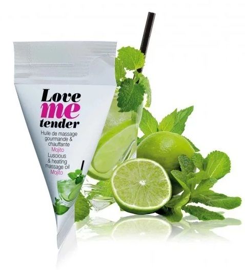 Съедобное согревающее массажное масло Love Me Tender Mojito с ароматом мохито - 10 мл. - Love to Love - купить с доставкой в Черкесске